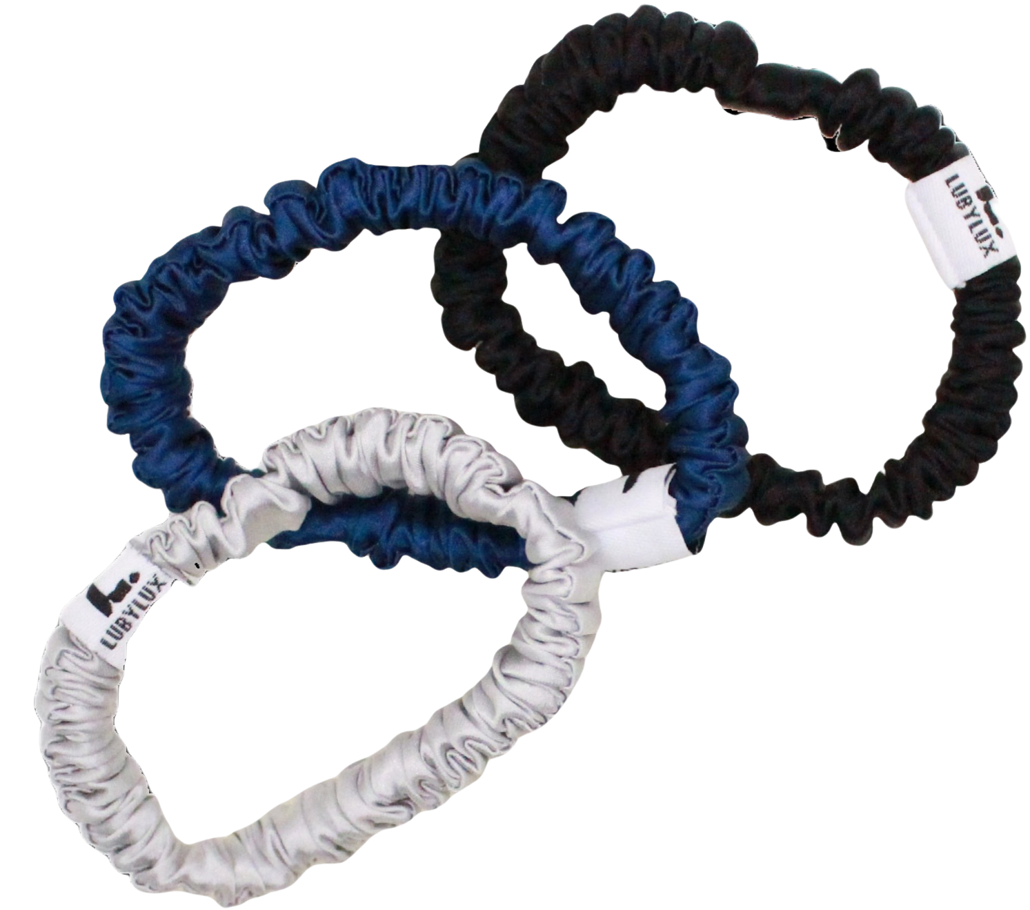 SKINNY SILK SCRUNCHIES (3-Pack)